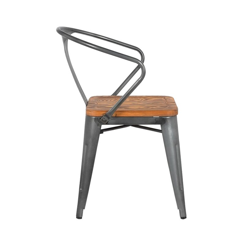 Chaise GALVA coloris gris