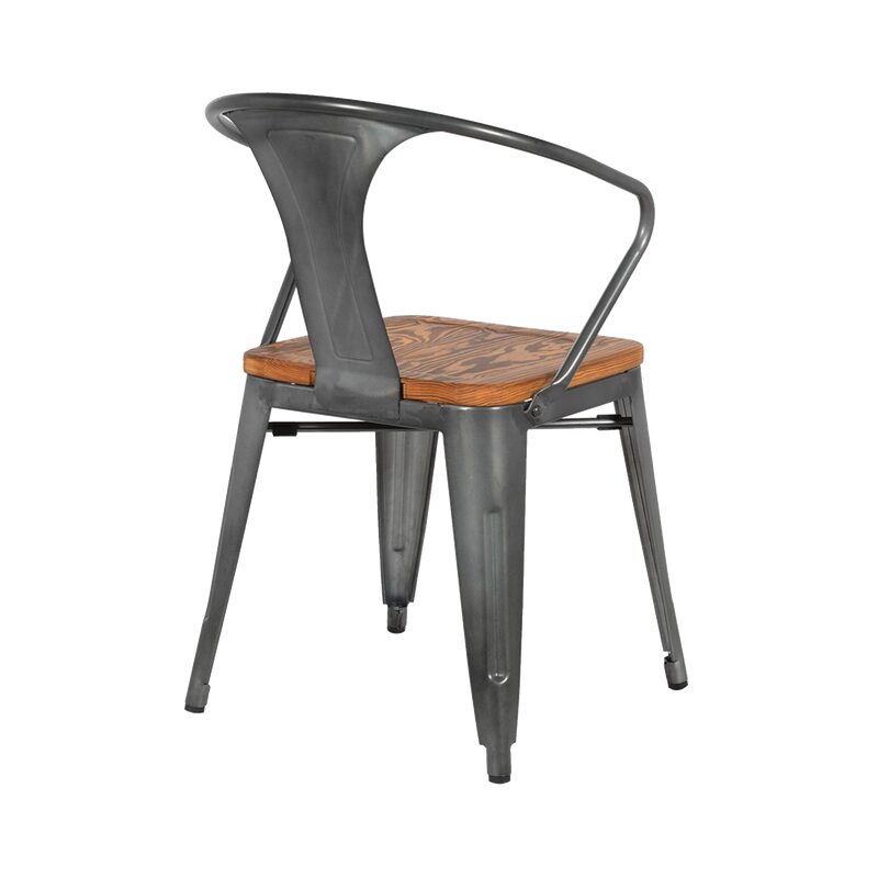 Chaise GALVA coloris gris