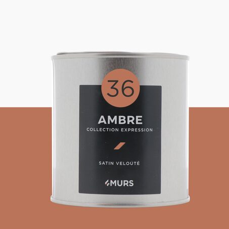 Expression Peinture Peinture ambre Satiné 0,5 L