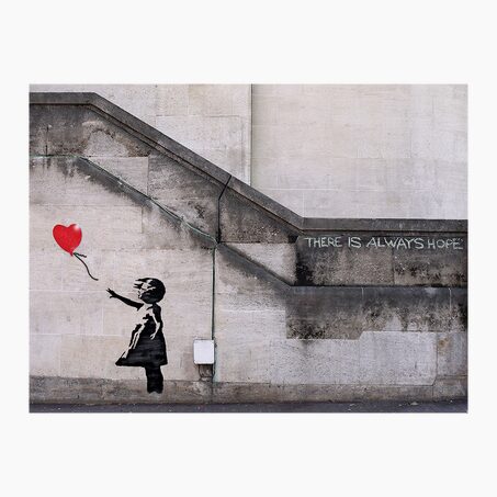 Blue Shaker Affiche HOPE 40 x 30 cm