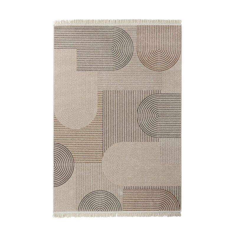 Tapis MANY coloris marron/taupe 120 x 170 cm
