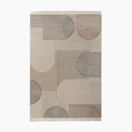 Tapis MANY coloris marron/taupe 120 x 170 cm