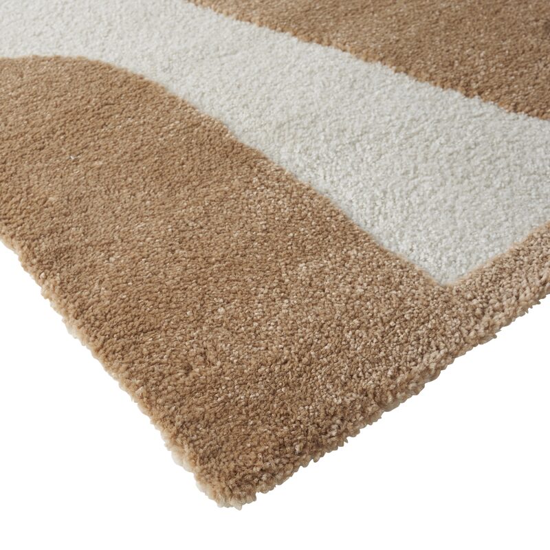 Tapis NATIVE coloris brun sable 160 x 230 cm