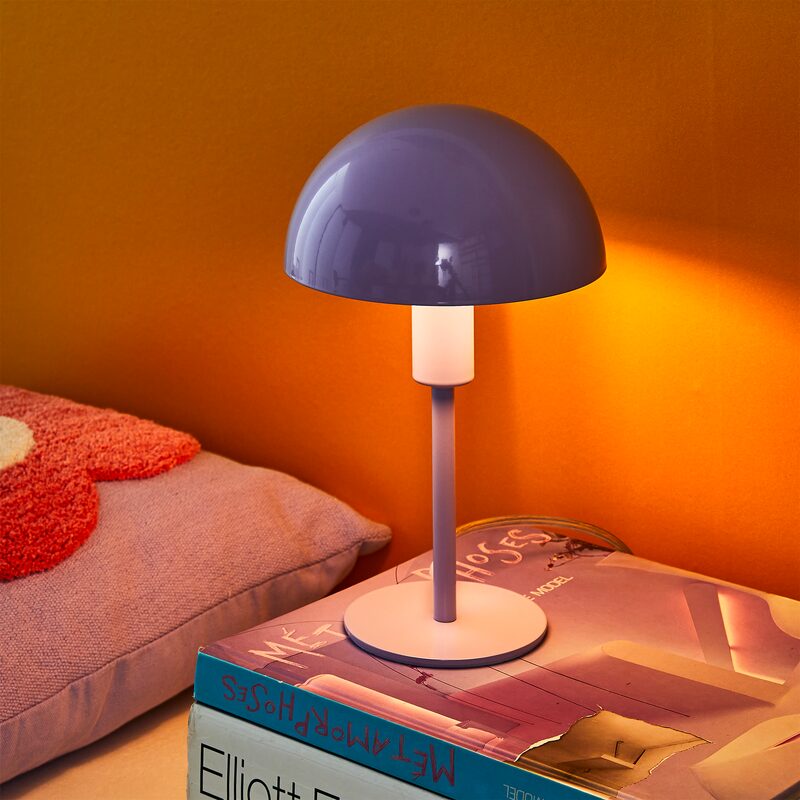 Lampe à poser ELLEN coloris ultra parme 25 x 16 cm