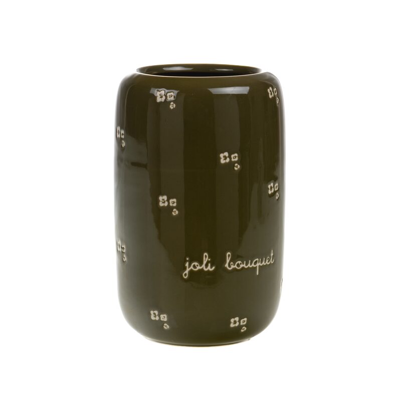 Vase CAPUCINE coloris kaki