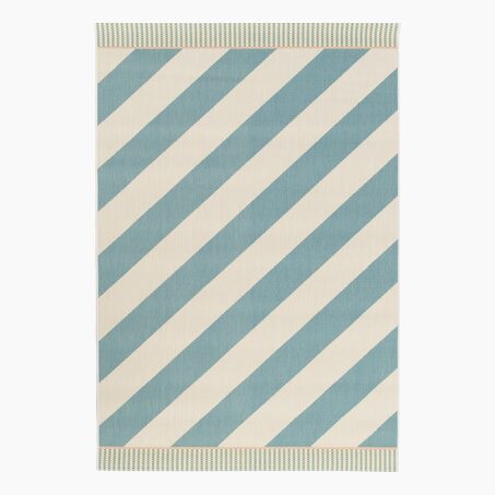 Tapis extérieur GONZO coloris vert bleu 120 x 170 cm