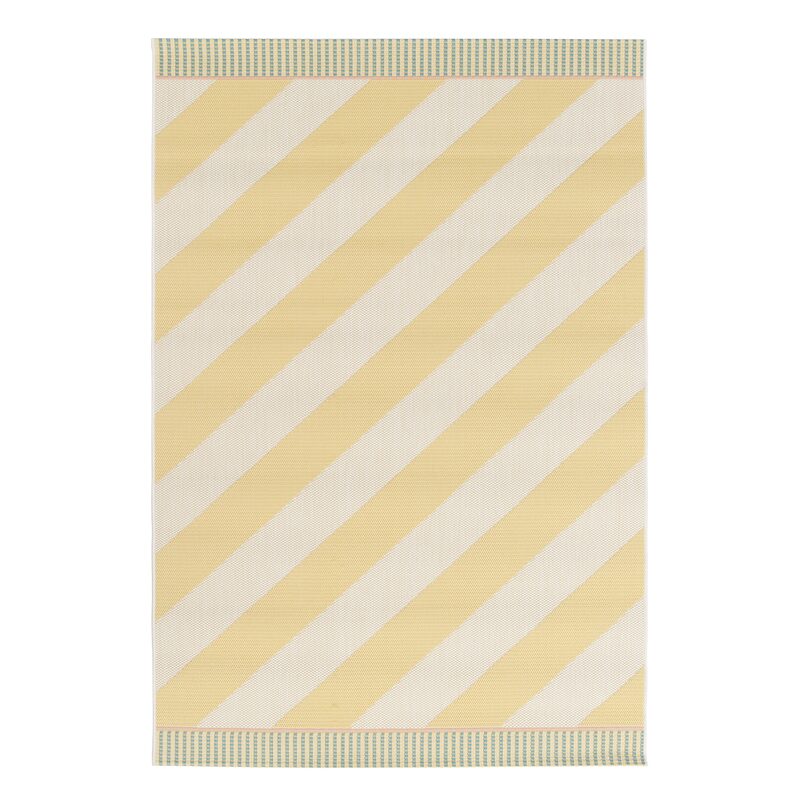 Tapis extérieur GONZO coloris jaune soleil 120 x 170 cm