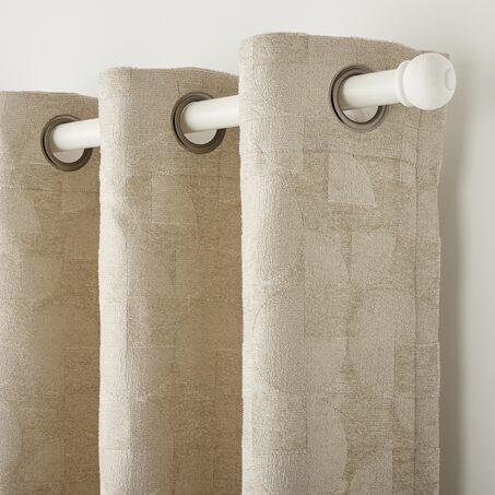 Rideau DIONE coloris beige 140 x 260 cm
