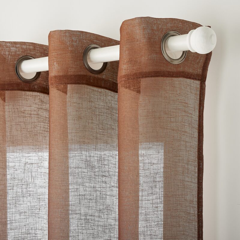 Voilage SBARI coloris cognac 140 x 240 cm