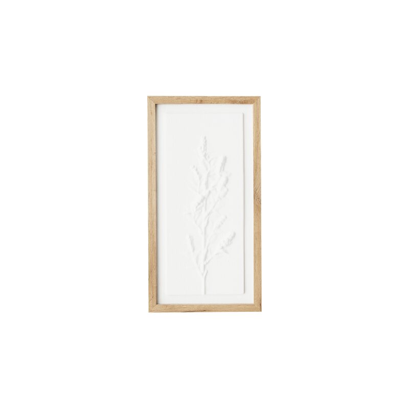 Tableau embelli FLORA coloris blanc