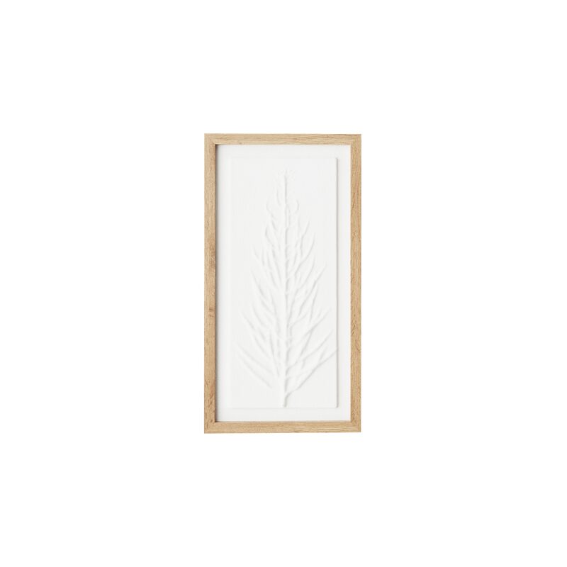 Tableau embelli FLORA coloris blanc