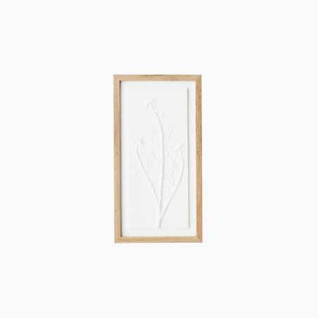 4MURS Tableau embelli FLORA coloris blanc