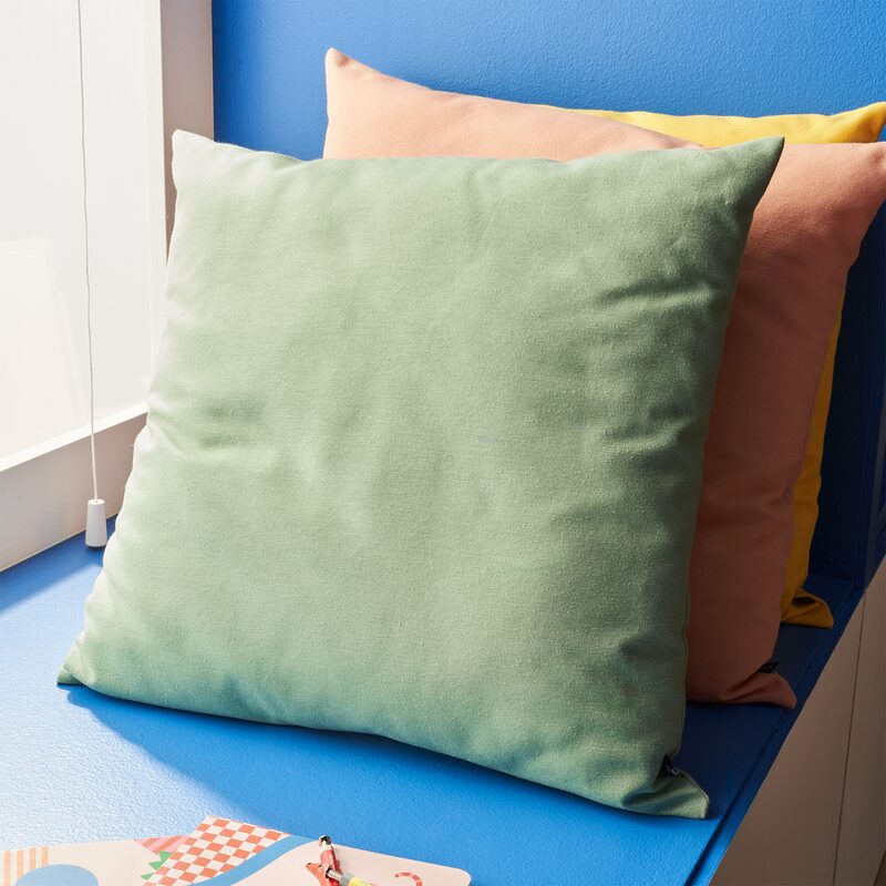 Coussin FIUME coloris vert clair 44 x 44 cm
