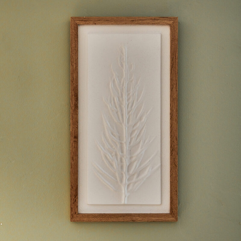 Tableau embelli FLORA coloris blanc