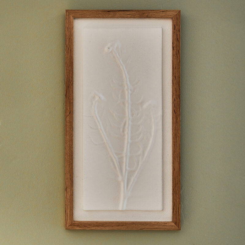 Tableau embelli FLORA coloris blanc