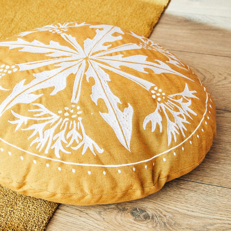 Coussin DANDELION coloris marron 45 cm