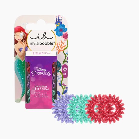 Invisibobble Élastiques ORIGINAL DISNEY ARIEL Vert, Bleu, Rouge