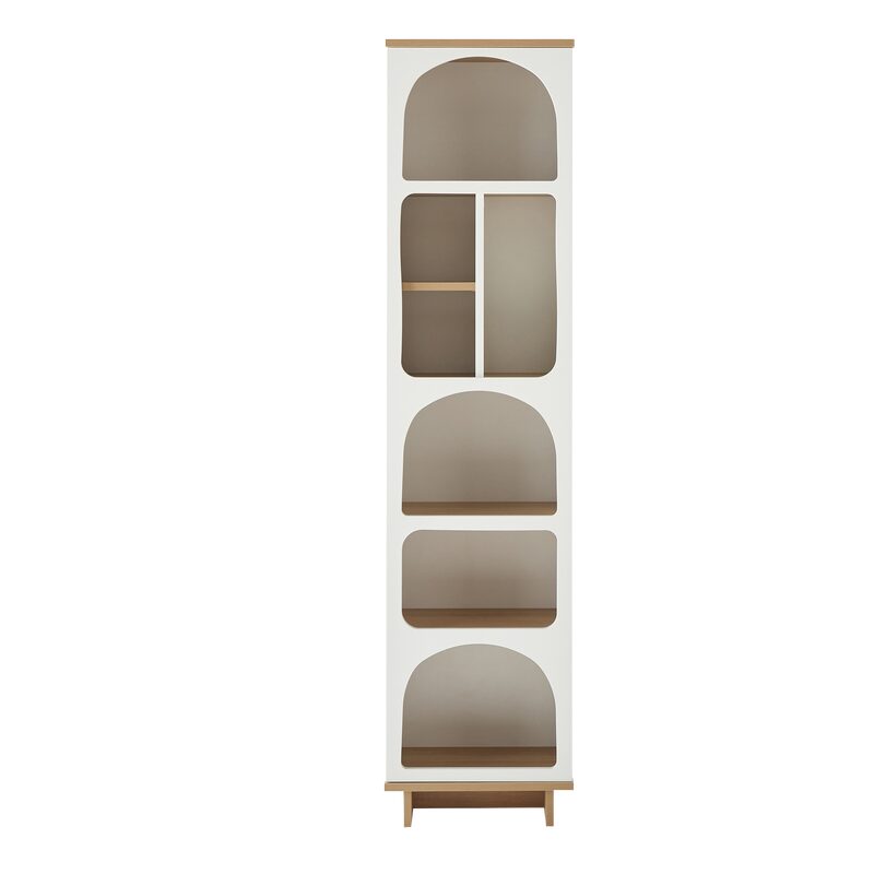 Bibliothèque HACIENDA coloris blanc hauteur 188 cm