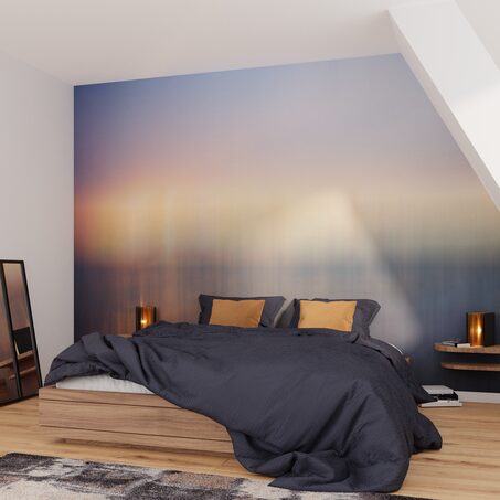 Papier peint panoramique XL LUTIME 400 x 270 cm gris bleuté