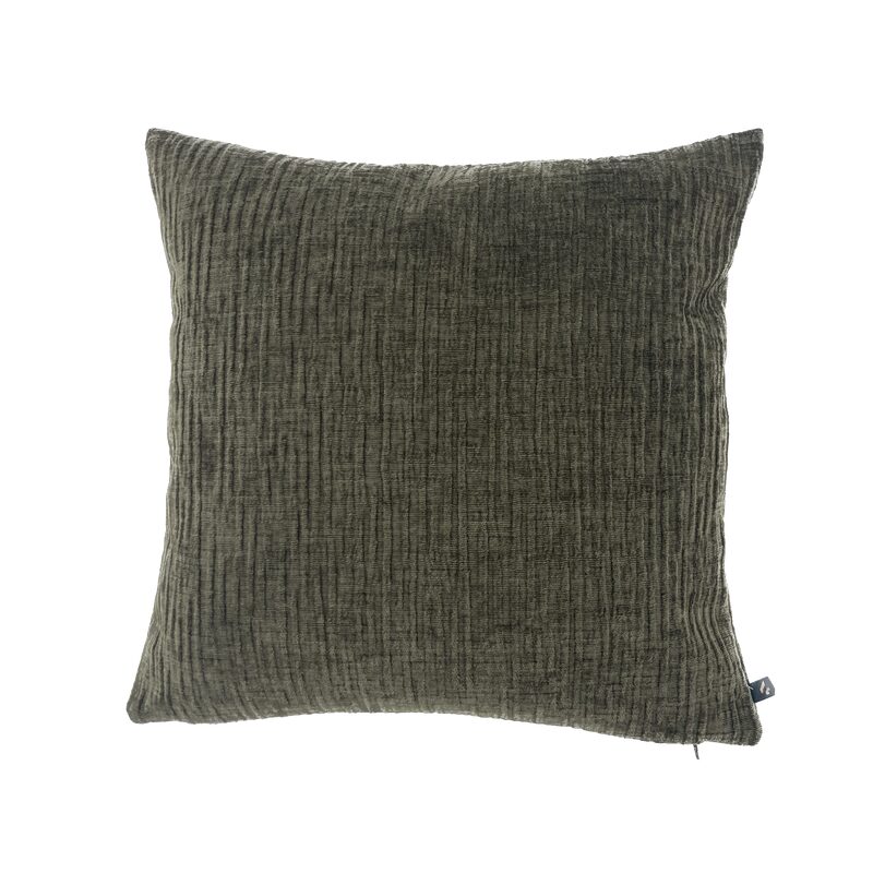 Coussin MEANDOR coloris vert kaki 44 x 44 cm