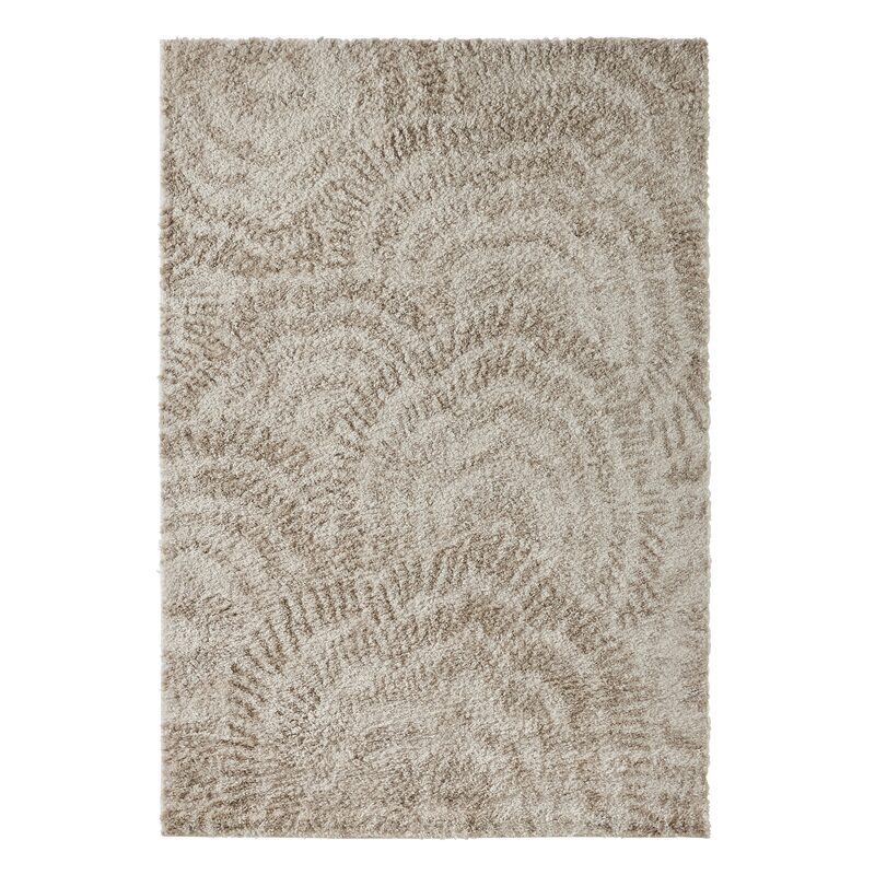 Tapis IDAE coloris ivoire sable 160 x 230 cm