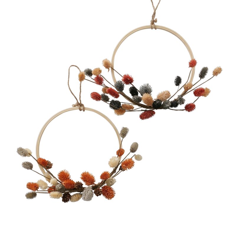 Couronne RUMBA coloris bois / terracotta / jaune