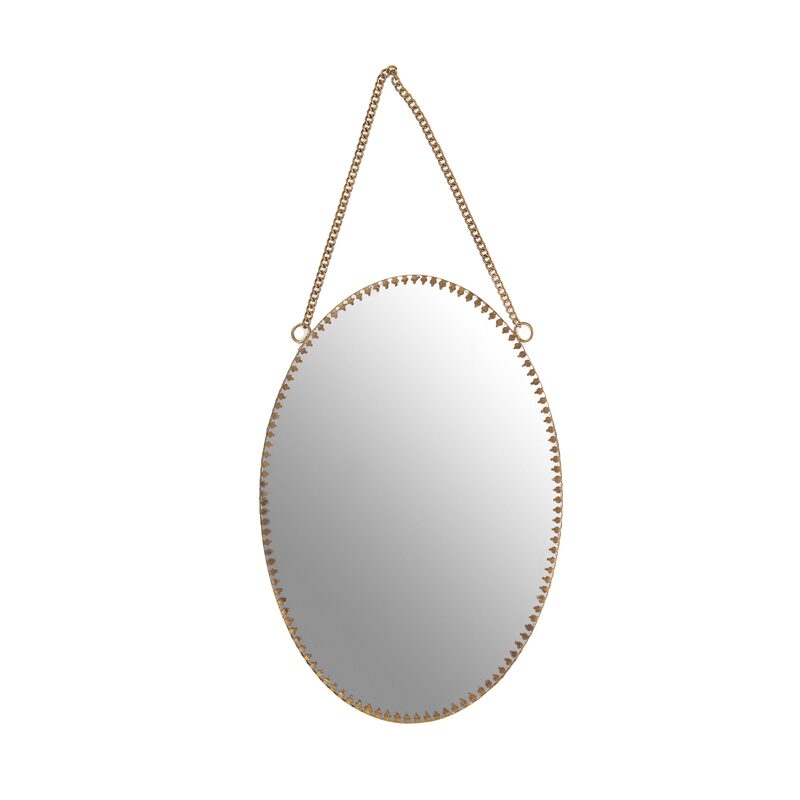 Miroir en métal PERLA 16 x 23 cm