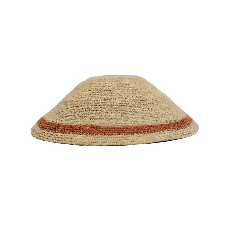 Abat-jour GAIA coloris fibre et terracotta 12 x 30 cm