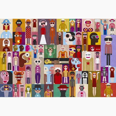 Papier peint panoramique XL PELMEL 400 x 270 cm multicolore