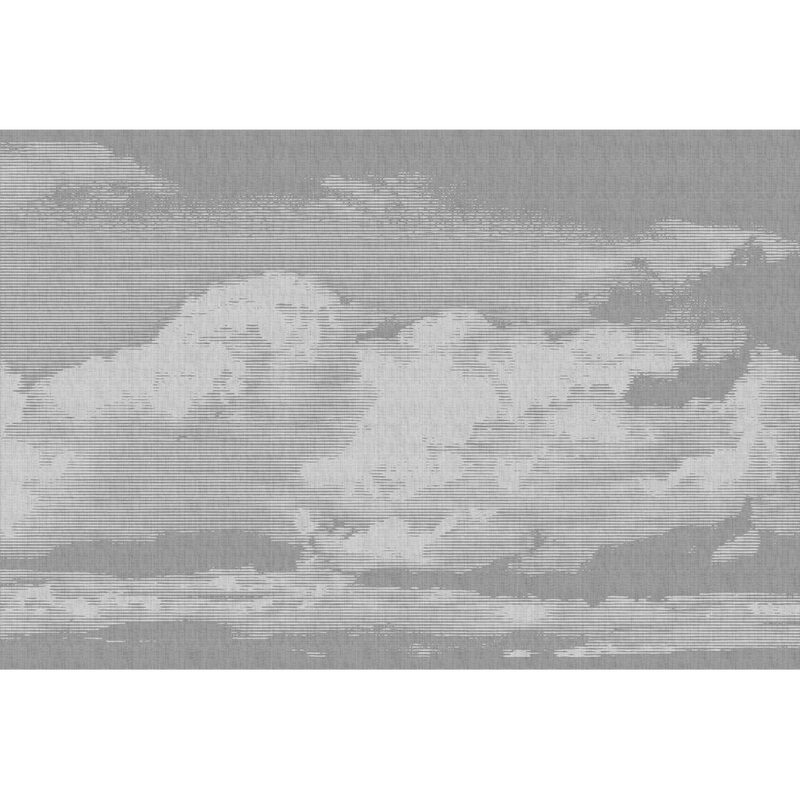 Papier peint panoramique XL NUBE 400 x 270 cm gris perle