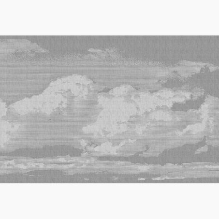 Papier peint panoramique XL NUBE 400 x 270 cm gris perle