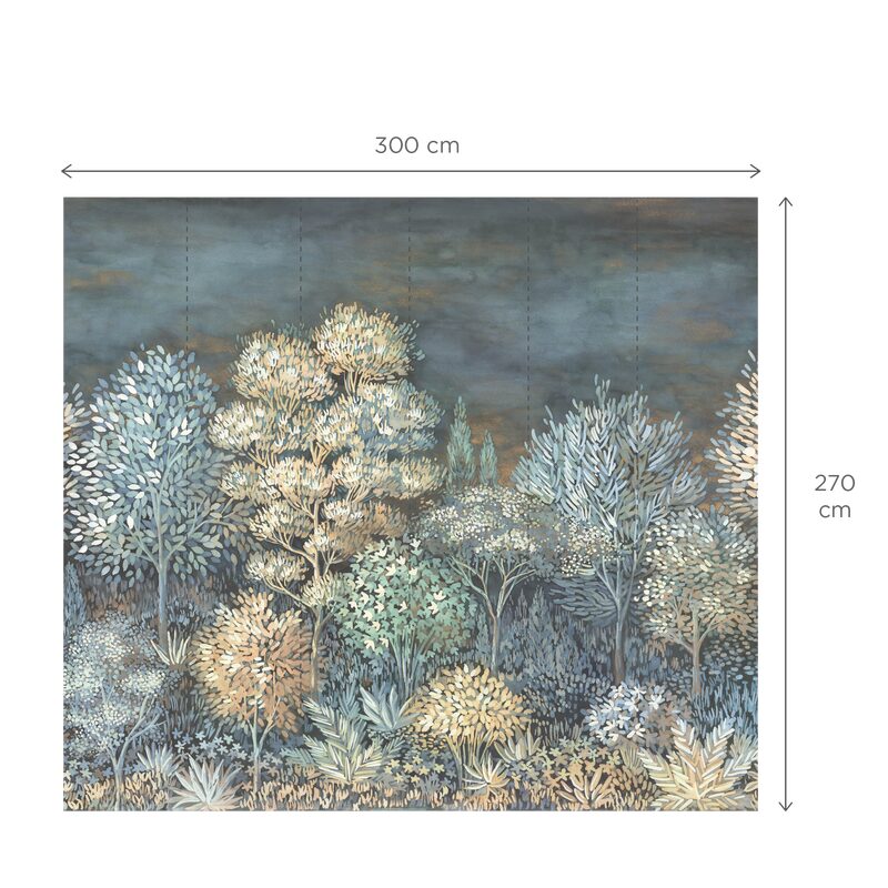 Papier peint panoramique XL FRENCH FOREST 300 x 270 cm