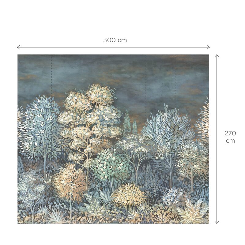 Papier peint panoramique XL FRENCH FOREST 300 x 270 cm