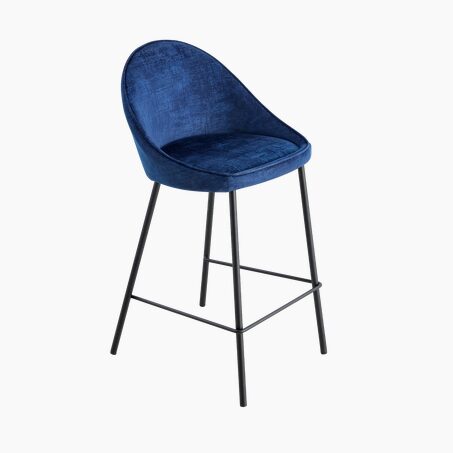 4MURS Tabouret de plan de travail CAITLYNE bleu nuit
