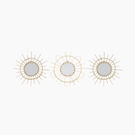 Miroir en rotin SUNNY