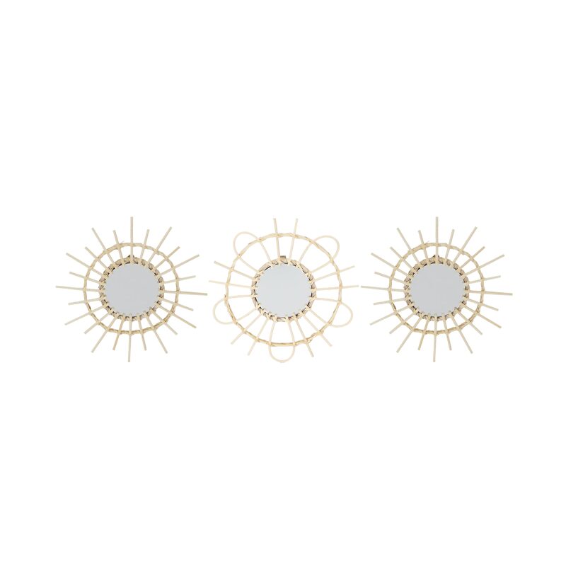 Miroir en rotin SUNNY