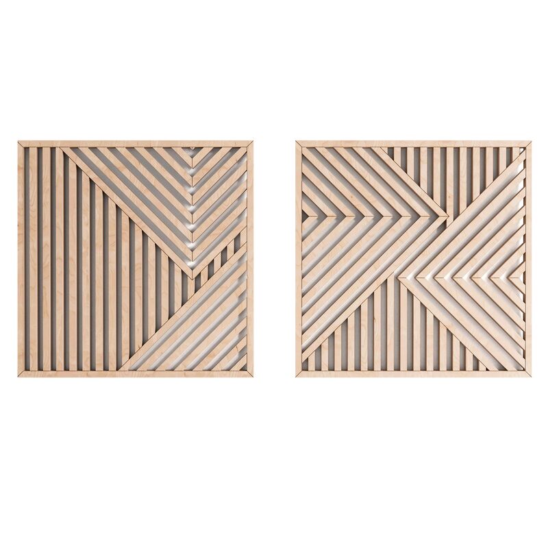 Décoration murale en bois IVAR coloris bois