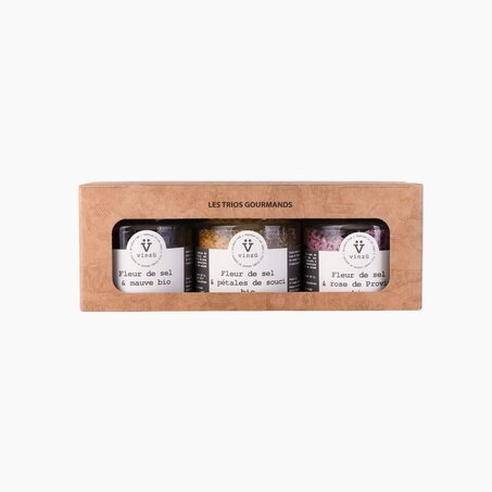 VINZÜ Coffret FLEUR DE SEL AUX FLEURS BIO