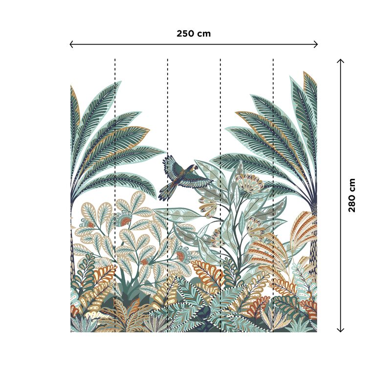 Papier peint panoramique XL TROPICAL DREAM 250 x 280 cm