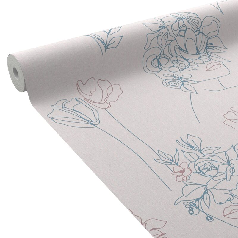Papier peint intissé AMELYS coloris multicolore