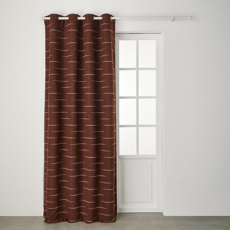 Rideau KISO coloris roux 140 x 260 cm