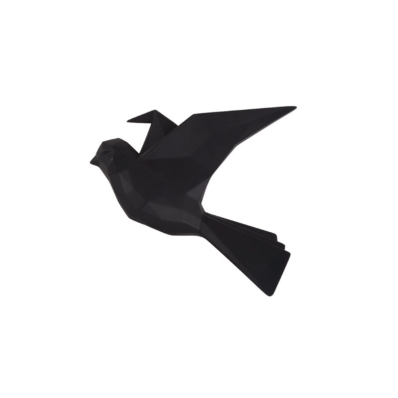 Déco murale ORIGAMI BIRD coloris noir