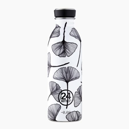 24 Bottles Gourde MILLENAIRE coloris blanc et noir