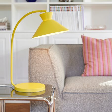 Lampe à poser DIAL coloris jaune 51 x 25 cm