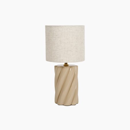 Lampe à poser TWIST coloris beige 44 x 21 cm