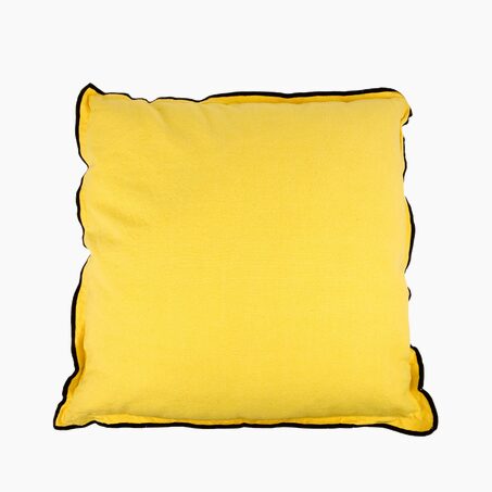 Coussin ISABEL coloris jaune 50 x 50 cm