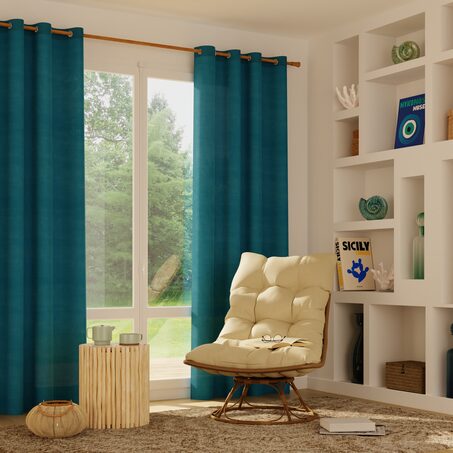 Rideau BRUSH coloris vert 135 x 240 cm