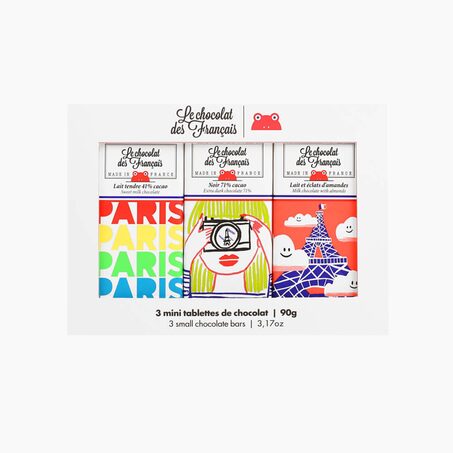 Le chocolat des Français Coffret TRIO DE TABLETTINES