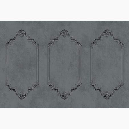 Papier peint panoramique XL AGNES 400 x 270 cm gris moyen