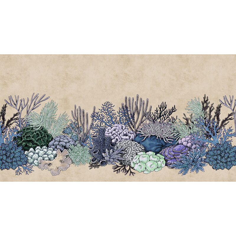 Papier peint panoramique XXL CORALIA 500 x 270 cm beige clair